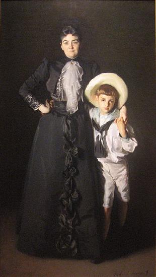John Singer Sargent WLA lacma John Singer Sargent Portrait of Mrs Edward L Davis and Her Son oil painting picture